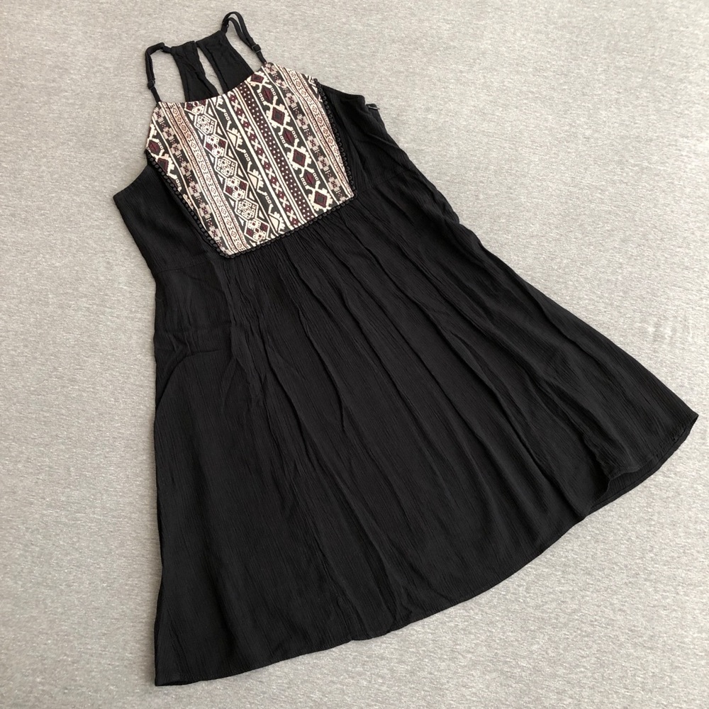 Hollister black boho dress